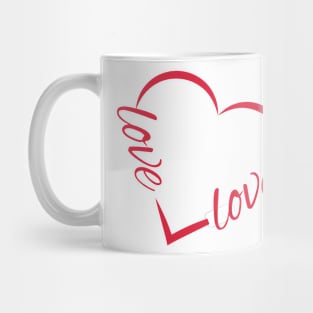 Heart with Love Mug